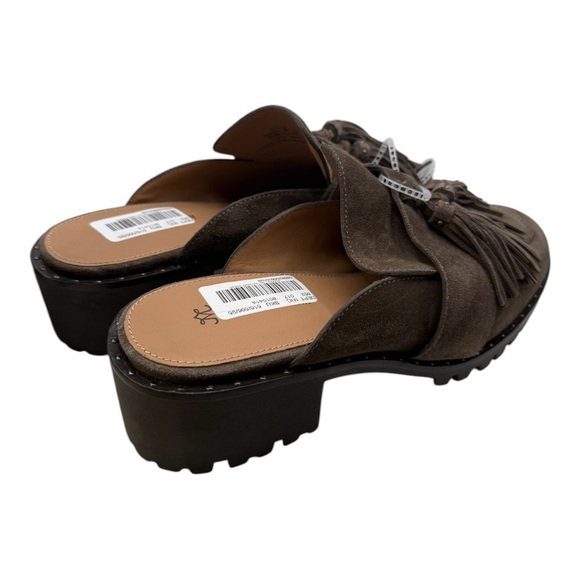 Johnston & Murphy Women's Alice Fringe Mule Slip On Gray Suede NWOB 9.5 - Picture 11 of 14